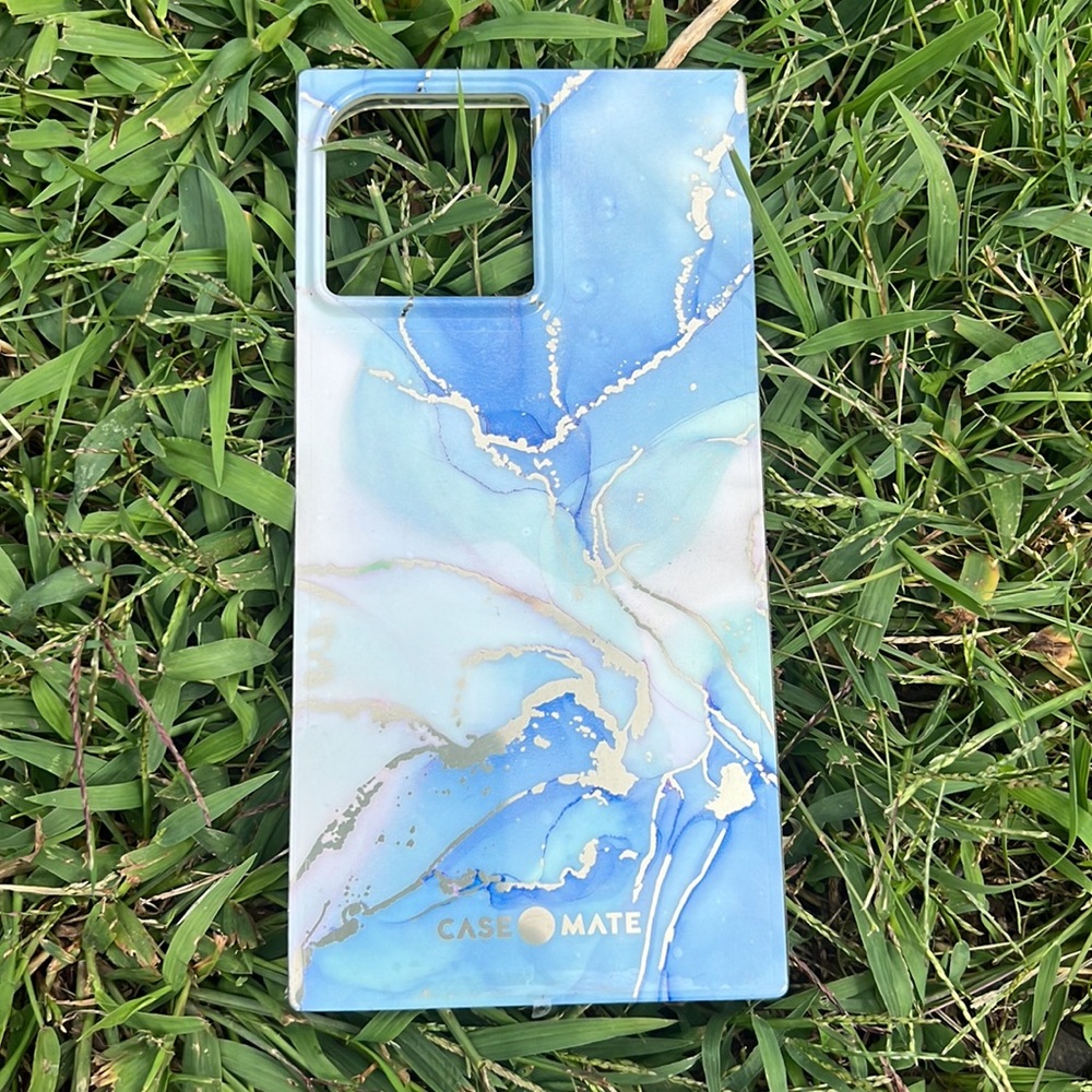 iPhone 13 Pro Max Glacier Blue Marble Blox case - case mate
